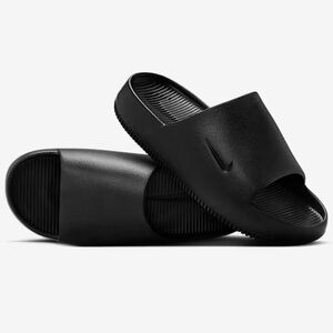 Nike CALM Black Slide Sandals with Cushioned Footbed